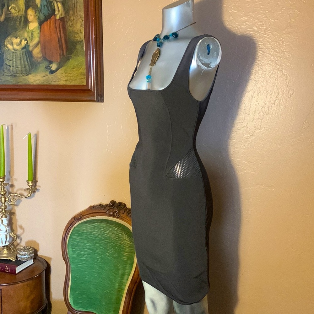 Zara Knit Gray Fitted Dress. Sz M - Picture 1 of 6